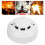 Smoke Alarm High Sensitivity Security Detector Sound Light Warning Device with Red LED Indicator 1