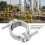 Collier de serrage 3-4cm 46-60mm acier au carbone argenté 11