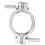 Collier de serrage 3-4cm 46-60mm acier au carbone argenté 12