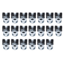 Morsetto R-Type da 10 mm, acciaio inossidabile 304, lucidato, 20 pezzi