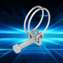 Fascette stringitubo in acciaio inossidabile 201 doppio filo regolabili 16-19mm antiruggine
