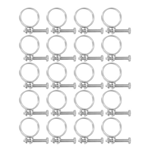 Collier de serrage en acier inoxydable 201 à double fil 13-16 mm 1