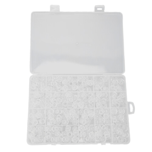 Perline per barba vichinga, set da 240 pezzi, perline per capelli in plastica trasparente per trecce e giochi di ruolo