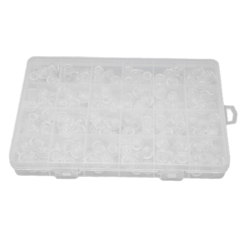 Perline per barba vichinga, set da 240 pezzi, perline per capelli in plastica trasparente per trecce e giochi di ruolo 1