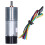JGA25-371DC12V 1360 tr/min Moteur à codeur, 25 mm argenté 6
