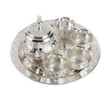 Set teiera retrò, colore ruggine, dimensione tazza 2,0  1,4 pollici, regalo