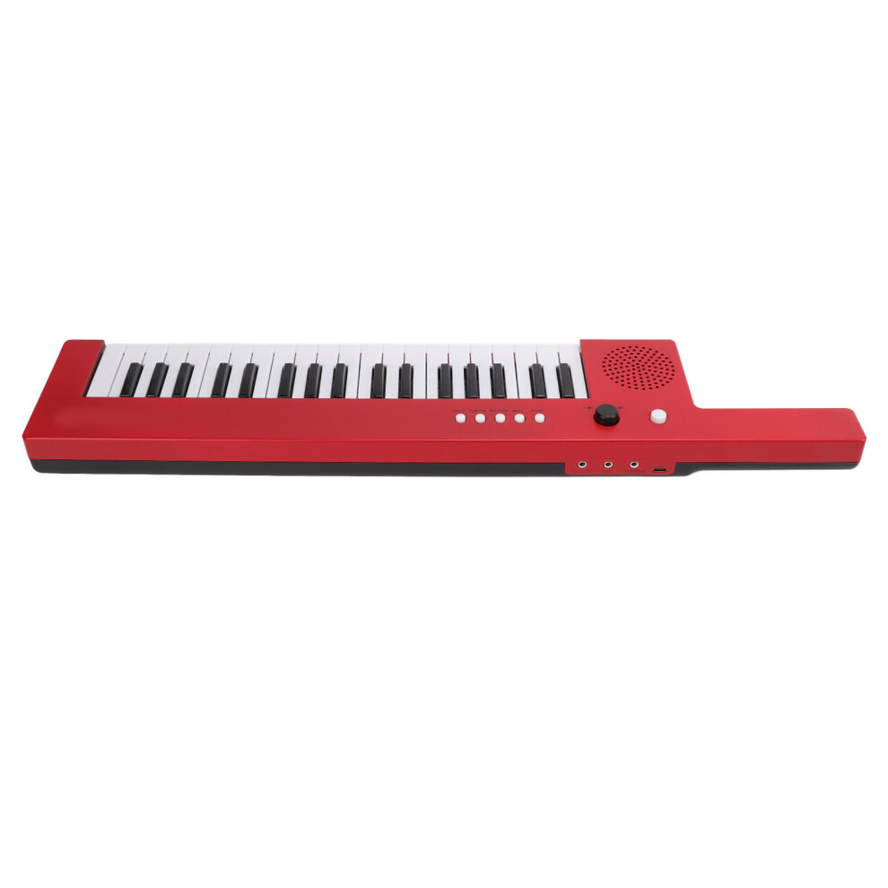 37 Key Keyboard Piano Portable Guitar Electronic Organ Mini Keytar Education Musical InstrumentBF-3755 Red