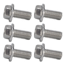 20 piĂšces de boulons inoxydables Ă bride M10x1,5 A2-70 M10x20