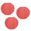 Lanternes en papier rouges rondes de 4 pouces, 100 g, décoratives 15