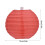 Lanternes en papier rouges rondes de 4 pouces, 100 g, décoratives 8