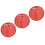 Lanternes en papier rouges rondes de 4 pouces, 100 g, décoratives 16
