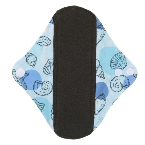 G66 Assorbente igienico riutilizzabile S18x18 cm carbone di bambù 1