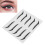 Autocollant d'eyeliner argent scintillant - auto-adhésif 16