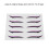 Adesivo per eyeliner argento lampeggiante viola impermeabile 11