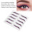 Adesivo per eyeliner argento lampeggiante viola impermeabile 6
