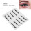 Autocollant d'eyeliner argent scintillant - auto-adhésif 3
