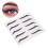 Adesivo per eyeliner argento lampeggiante viola impermeabile 15