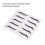 Adesivo per eyeliner argento lampeggiante viola impermeabile 4