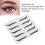 Adesivo per eyeliner argento lampeggiante viola impermeabile 5