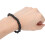 4 pezzi di bracciali intrecciati da uomo regolabili neri 9