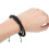 4 pezzi di bracciali intrecciati da uomo regolabili neri 8