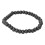 4 pezzi di bracciali intrecciati da uomo regolabili neri 10