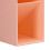 Boîte de rangement de bureau à 4 compartiments rose 10,3  5  20 cm 10