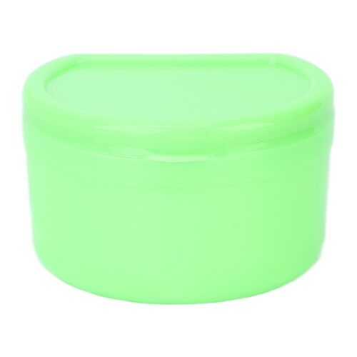 Boîte portable verte pour prothèses dentaires, format voyage 1