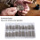 Goupilles de maillon de sangle 360 pièces 8-25mm Alliage d'argent 3