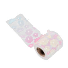 Rotolo di tulle colorato 8cm x 10yd rosa brillante e giallo flessibile per lavori artigianali