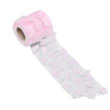 Rotoli di tulle a fiori 8cm x 10yd rosa - 1 rotolo