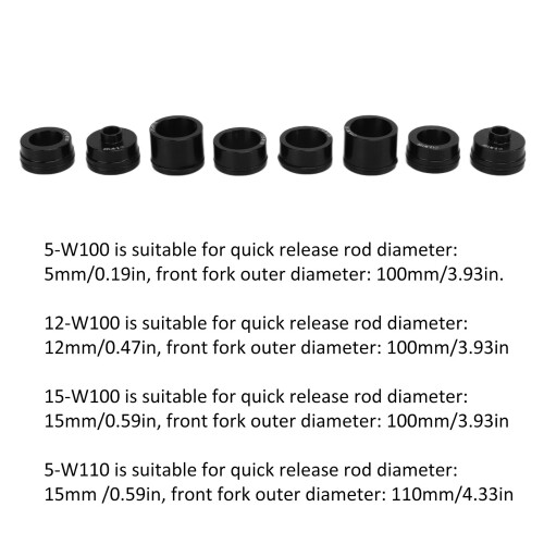 Bloc de montage pour fourche à dégagement rapide durable 110x37x56mm 2