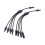 Panneau solaire à 4 branches de type Y 20 A/30 A 1,5-6 mm² noir 4