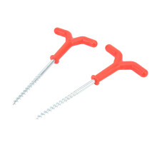 Support de canne à pêche sur glace à vis 185x92mm 18g Couleur