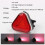 Bike Tail Light Rechargeable Waterproof Bicycle Triangular Warning Tail Lamp with 4 Flashing Modes 11