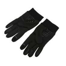 Gants d'hiver en polaire coupe-vent compatibles écrans tactiles noir taille L