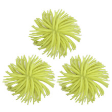 3 pezzi di palline in silicone a forma di corallo 3,5 cm 1,37 in Giallo