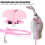 Duck Traction Rope harnais thoracique réglable M rose 9
