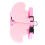 Duck Traction Rope harnais thoracique réglable M rose 12