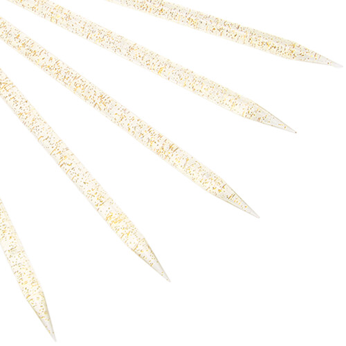 100 pièces Pousse-cuticule pour ongles 9,5  0,4 cm Jaune 2
