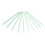 100 pezzi Bastoncini spingi-cuticole per unghie 9,5x0,4 cm Verde 3