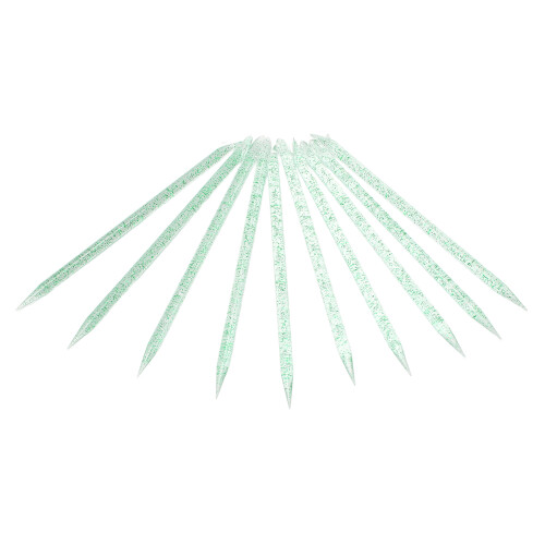 100 pezzi Bastoncini spingi-cuticole per unghie 9,5x0,4 cm Verde 2
