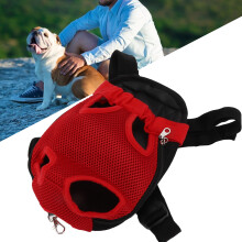 Sac à dos porte-animaux respirant, sac frontal pour chats et chiens, voyage, rouge M
