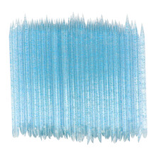 100 pièces Pousse-cuticules pour soin des ongles 9,5x0,4 cm Bleu