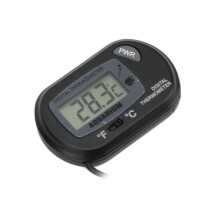 Thermomètre numérique LCD pour aquarium 160 mAh noir LR44