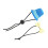 Papillon Reptile Hat: Mini cappello a cilindro, Blu/Giallo 4
