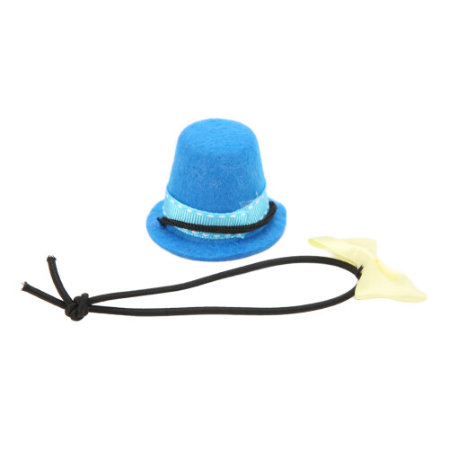 Papillon Reptile Hat: Mini cappello a cilindro, Blu/Giallo