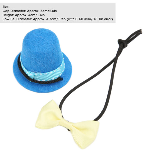Papillon Reptile Hat: Mini cappello a cilindro, Blu/Giallo 2
