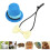 Papillon Reptile Hat: Mini cappello a cilindro, Blu/Giallo 16