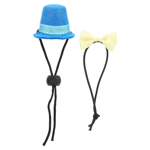 Papillon Reptile Hat: Mini cappello a cilindro, Blu/Giallo 1